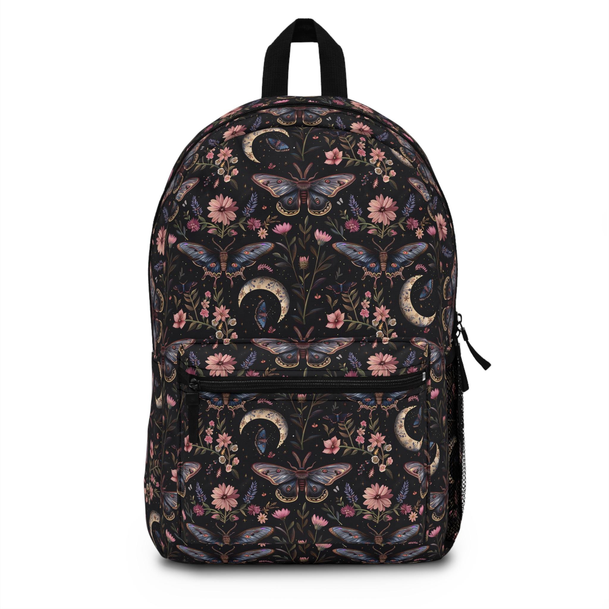 Tapestry Floral Backpack Witchy Moth Cottagecore Fairycore  display picture 2