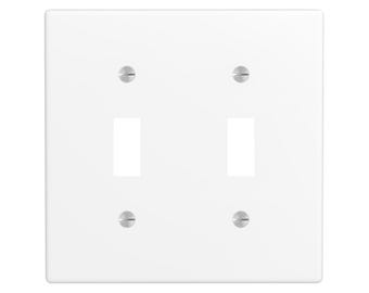 Blank Light Switch Cover, White Lighting Power Plate Wall Outlet Panel, Home Decor
