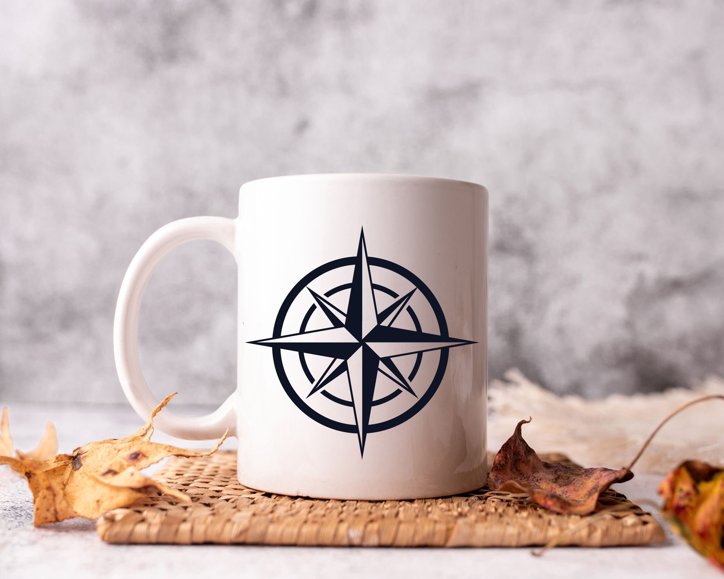 Nautical Star SVG 15 Design Compass Svg Compass Rose Svg Star Outline ...