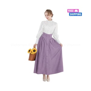 Victorian Edwardian Dress: 1800s Renaissance Costume, 2-Piece Outfit