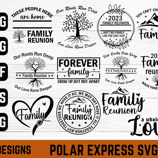 Family Reunion Svg Bundle | 15 Design | Family Reunion Tree Svg | Forever Family | Family Reunion | Back Togethar Again | Svg Cricut Files