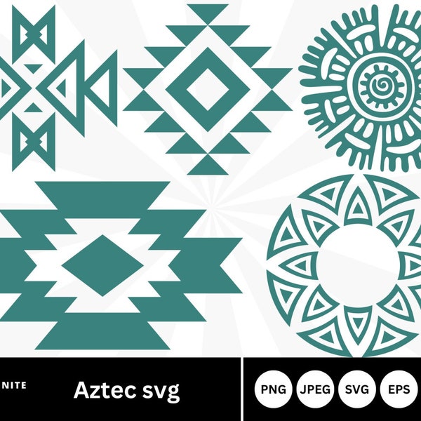 Aztec Svg Bundle, Aztec Svg, Aztec Pattern Svg, Native American Svg, Ornament Svg, Aztec Clipart, Aztec Elements Svg, Aztec Cut file