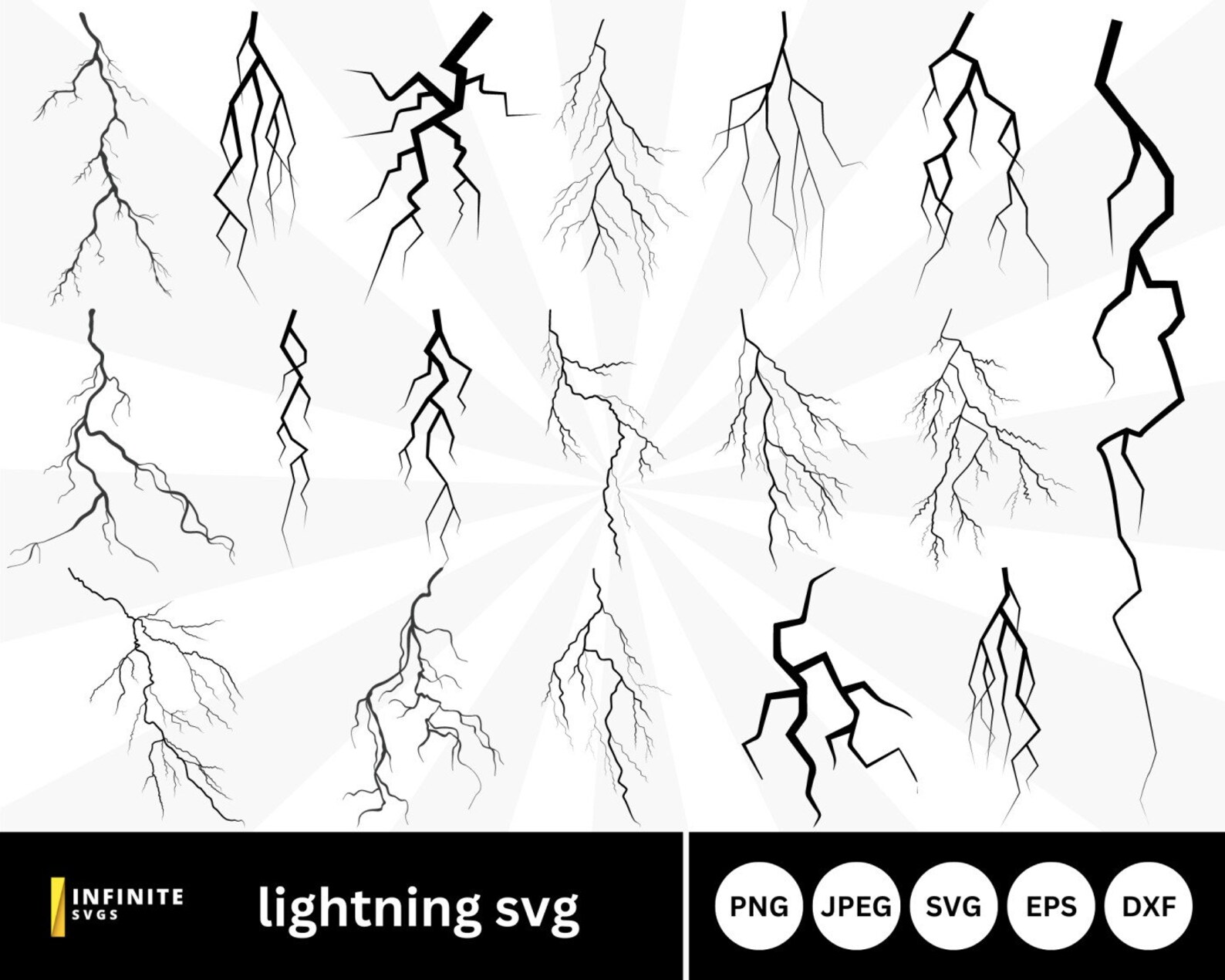 Lightning Svg, Lightning Bolt Svg, Lightning Strikes, Lightning Vector