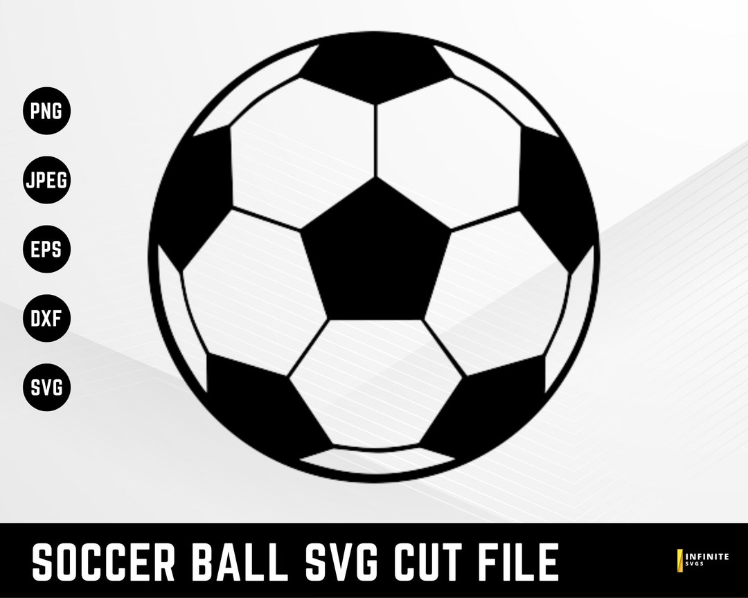 Soccer Ball Svg Cut File Football Vector File Layered Soccer Ball Svg