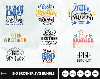 Big Brother Svg - Promoted To Big Brother Svg - Little Brother Svg - Big Bro - Big Brother Shirt Svg - Big Brother Family - Kid Shirt Design