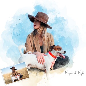 Pet Painting from Photo | Dog Lover Gift | Custom Dog Portrait | Personalised Dog Portrait | Gifts for Dog Lovers |  Pet memorial gift