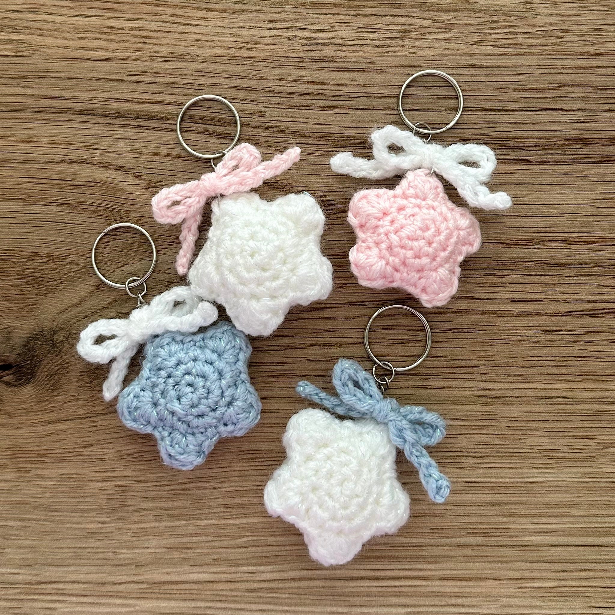 Crochet Star Keychain - Etsy