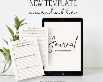 Druckbarer Affirmations-Planer zum sofortigen Download