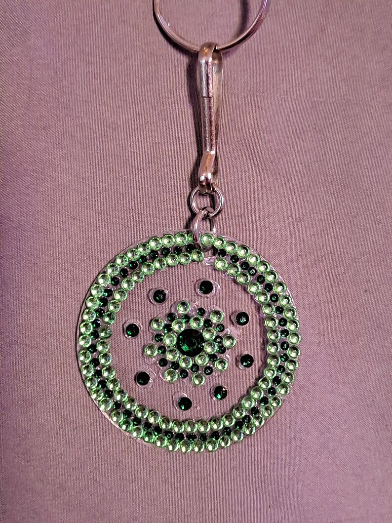 Keychain/zipper Pull Key Chain Zipper Key Ring Mandala Etsy