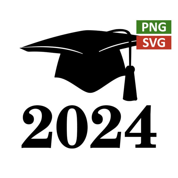 Graduation Cap SVG, Graduation Cap 2024 SVG, Graduation 2024, Class of 2024, Graduate, Vinyl Transfer, Senior, Cut File Cricut, Silhouette