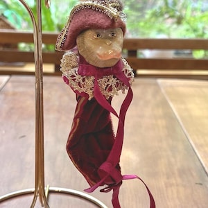 strapless open back dress Hand-Knitted Monkey in Flamenco Dress main image 0