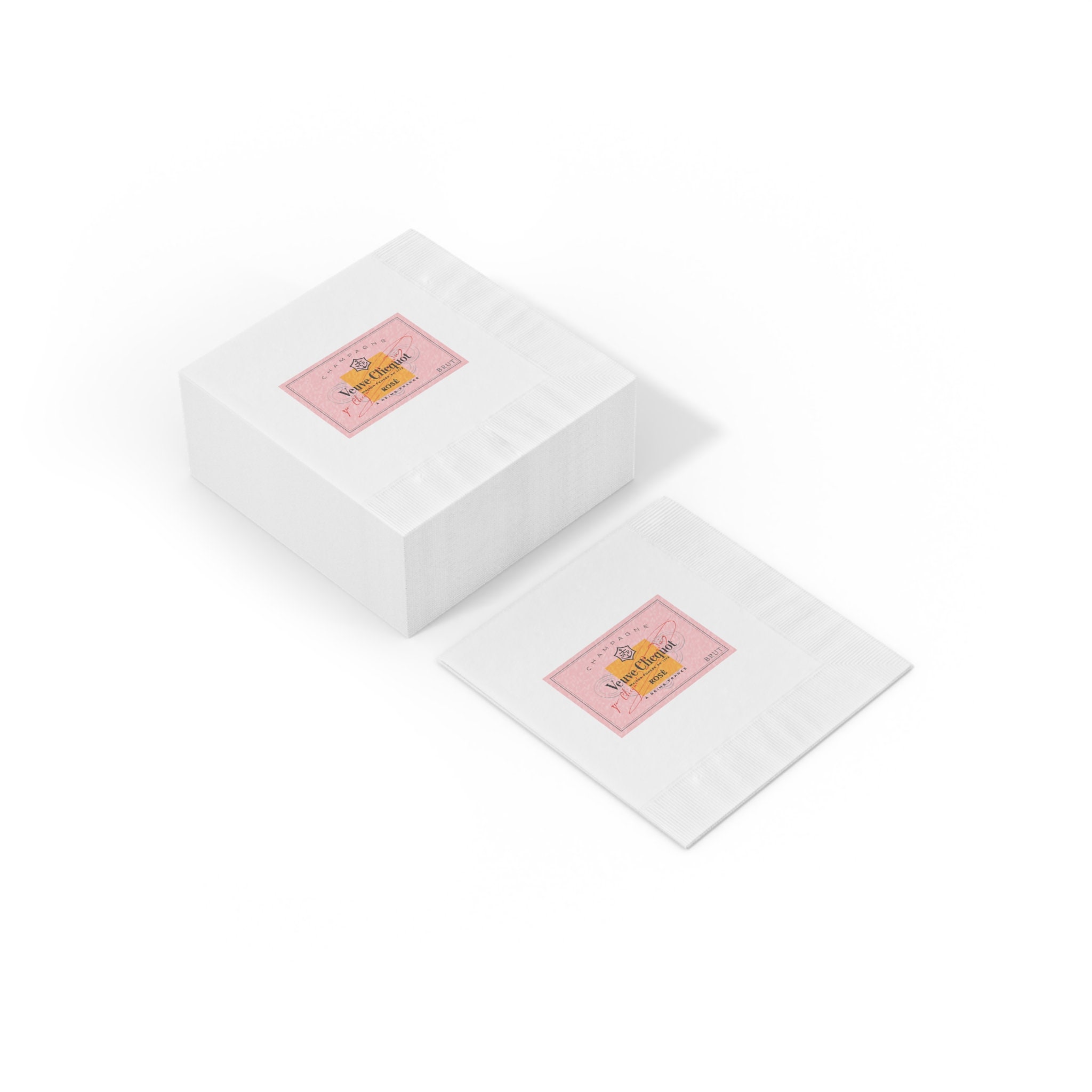 Veuve Clicquot Rose All Day Napkins Etsy