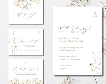 Gender Reveal/Baby Shower Invitation with Digital Version | Gender Neutral