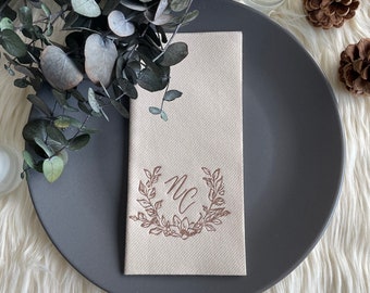 Monogrammed Dining Napkin for Special Events
