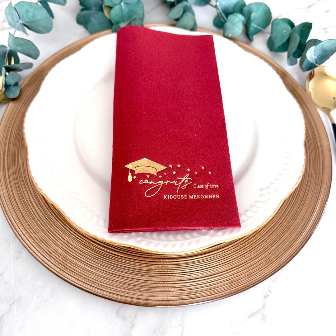 Personalized Graduation Napkins - Custom Printed Party Napkins, Class ...