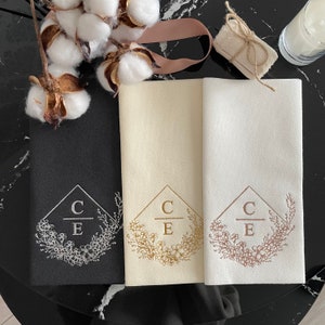 Wedding Napkin- Personalized Linen-Like Napkins for Weddings and Engagement Party