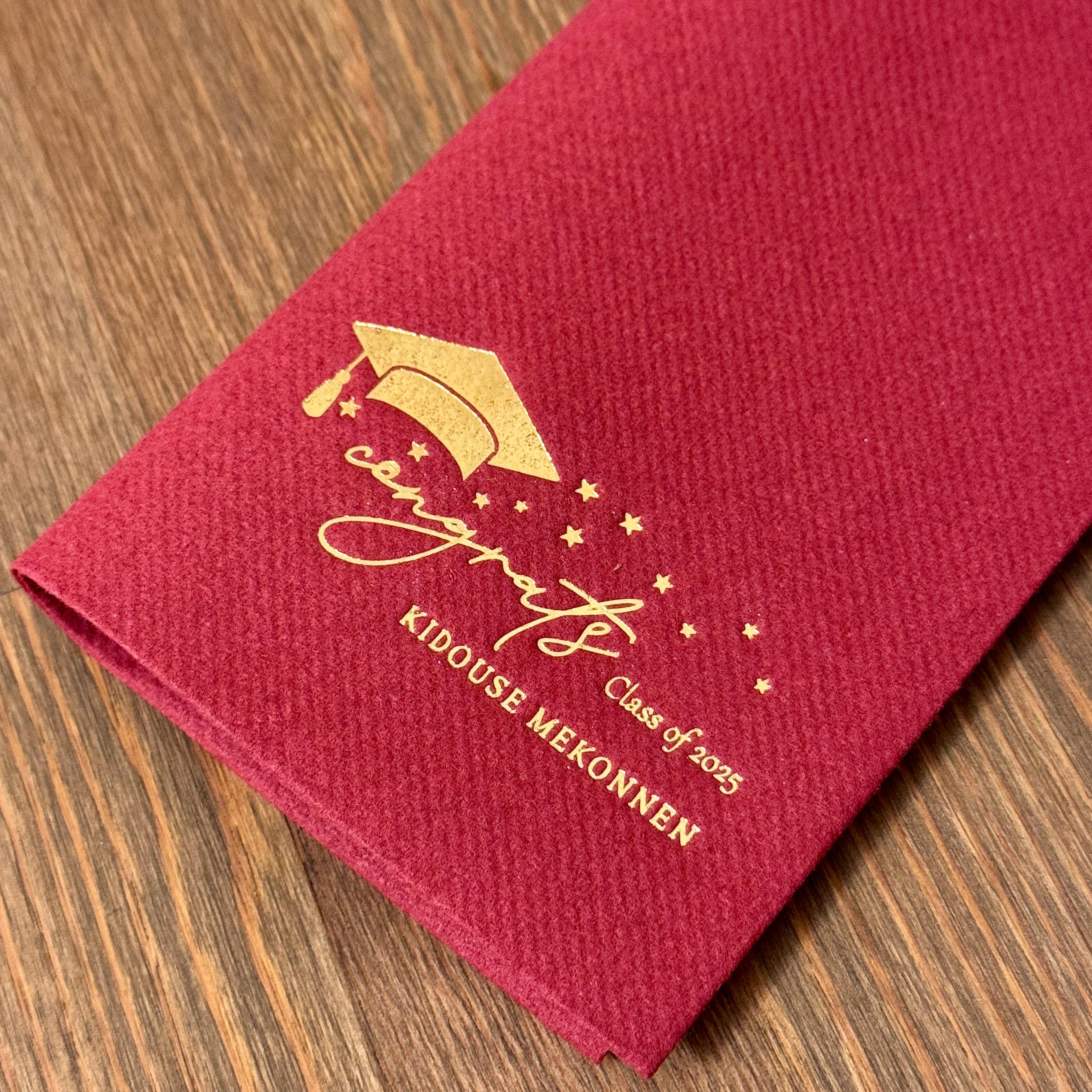 Personalized Graduation Napkins - Custom Printed Party Napkins, Class ...