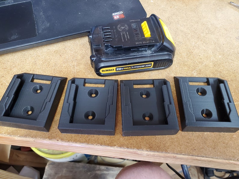5 or 10 Multi Pack Dewalt Battery Holder, Battery Mount Dewalt 20V