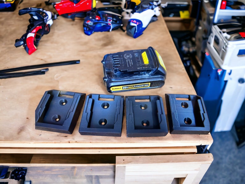 5 or 10 Multi Pack Dewalt Battery Holder, Battery Mount Dewalt 20V