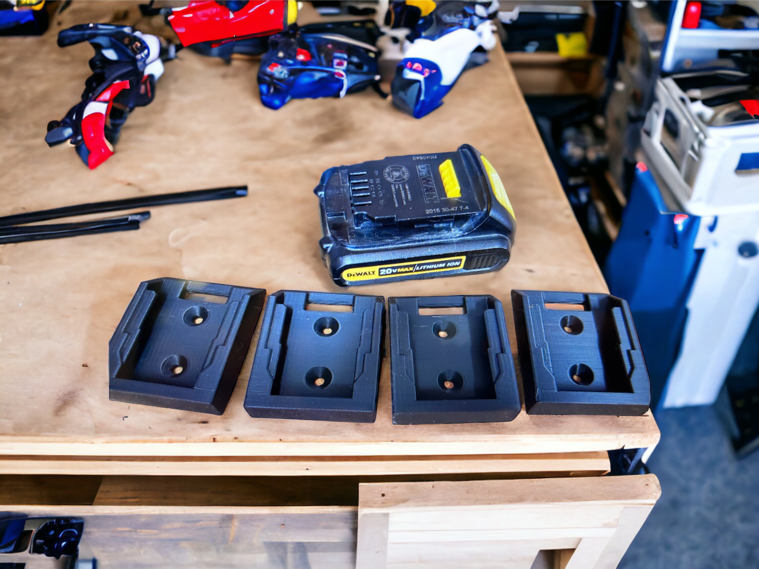 5 or 10 Multi Pack Dewalt Battery Holder, Battery Mount Dewalt 20V