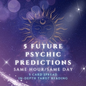 Psychische Tarot Kartenlesung | 5 Zukünftige psychische Voraussagen | Gleicher Stundengenauer Reader | Hellseherische Weissagung | Spirituelle Führung