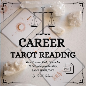 Same Day Career Tarot Reading, Accurate Career Predictions, Psychic Tarot Reading for Job Success, Finance & Future Path, Detailed PDF
