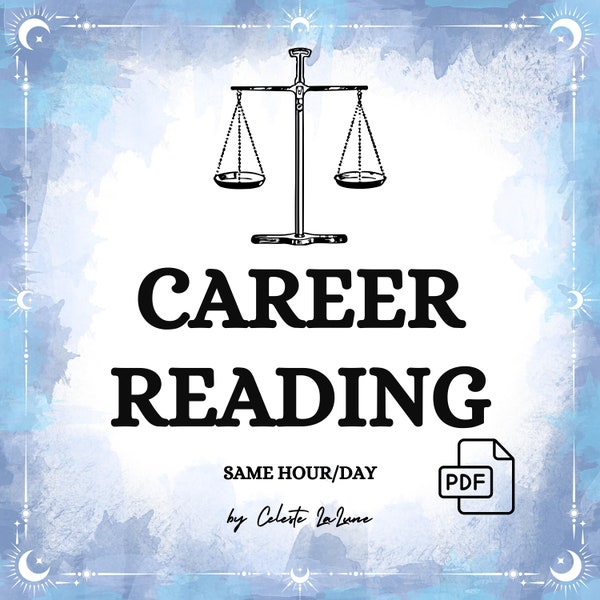 Same Hour In Depth Career Reading, Psychic Tarot Reading, Spiritual Advice, Medium Career Tarot Reading, Job Success
