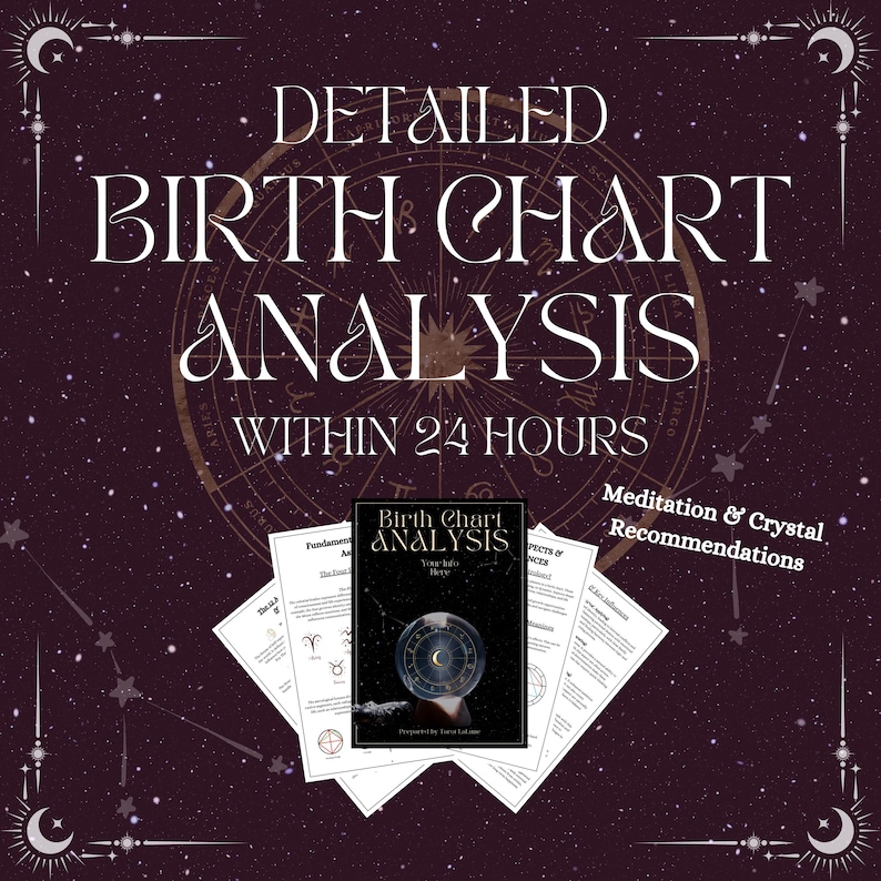 In Depth Birth Chart Reading, Personalized Astrology Natal Chart ...