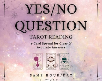 Accurate Yes/No Tarot Reading, 3 Card Spread (PDF)