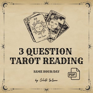 Paranormaal lezen in hetzelfde uur, tarotlezen met 3 vragen, nauwkeurige voorspellingen, diepgaand gedetailleerd tarotlezen