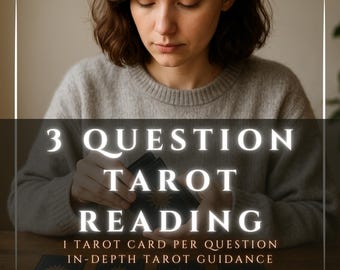3 Question Tarot Reading | Personalized Insight (PDF)