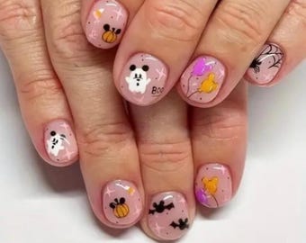Halloween Disney press on nail set