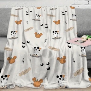 Vans inspired Mickey Mouse Halloween blanket