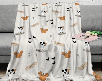 Vans inspired Mickey Mouse Halloween blanket