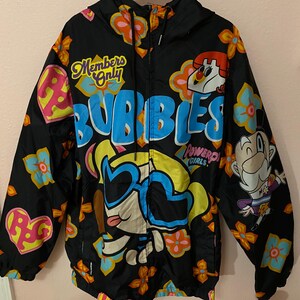 パワーパフガールズ　 アメコミ キャラクター ナイロンジャケット ブロッサム Powerpuff girls coat - Etsy 日本