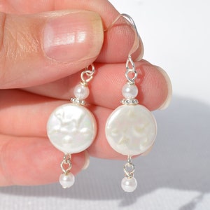 Mother of Pearl Shell Earrings: Natural and Unique Mother of Pearl Shell Earrings, Extra Long, Multiple Styles/Options