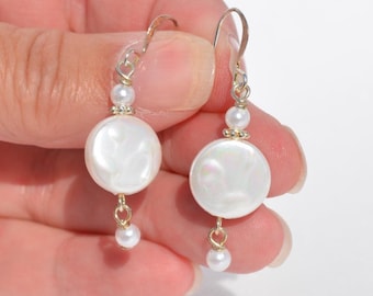 Mother of Pearl Shell Earrings: Genuine Shells, Lightweight Jewelry, Multiple Options