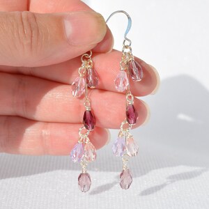 Czech Fire Polished glass bead earrings  - Multi-layered dangles - Authentic Czech Fire Polished glass - Multiple styles/color combinations