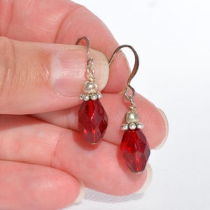 Authentic Czech Fire Polished Glass Earrings - Faceted specialty glass beads with Gold or Silver - Multiple colors Great for everyday wear!