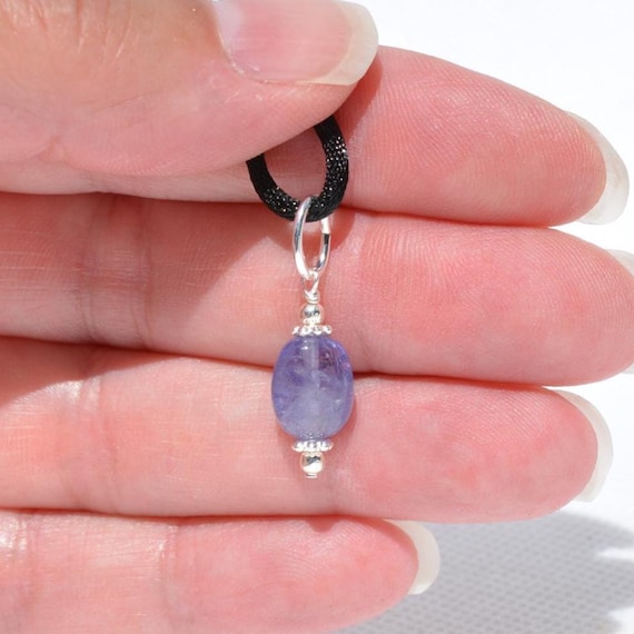 Tanzanite Gemstone Pendants:  Natural Genuine Gemstones, Petite Pendant Jewelry, Multiple Options