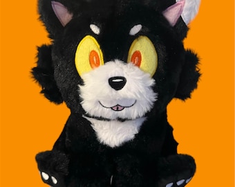 Hollow the Spooky Wolf Pup Plush Stuffed Animal