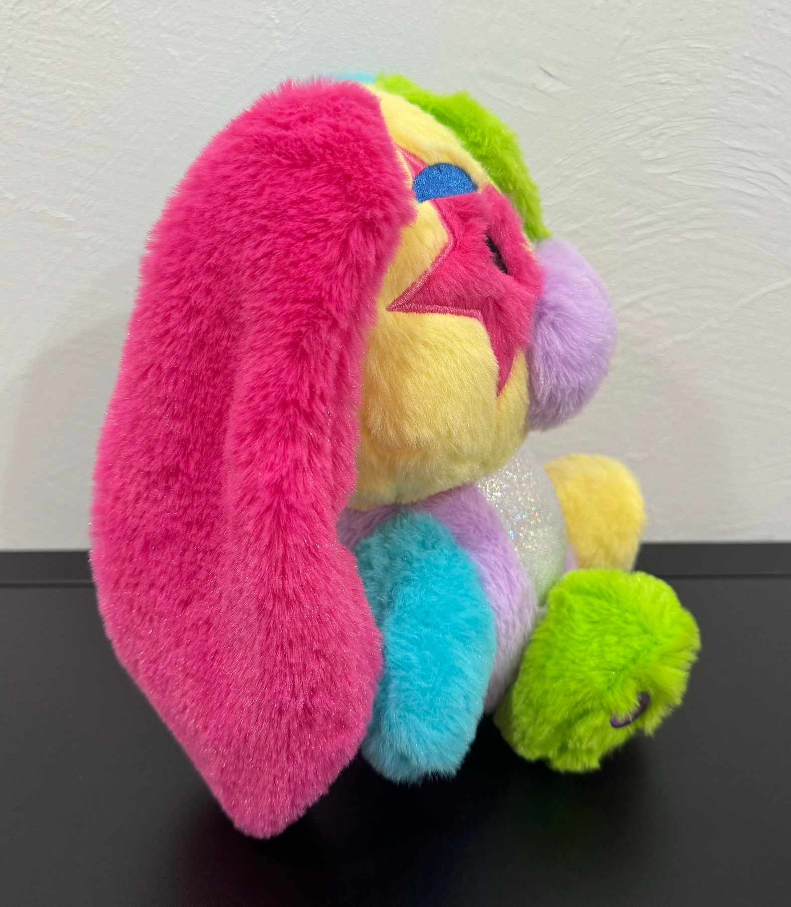 Kandi the Colorful Colorblock Rainbow Bunny Rabbit Plush Stuffed Animal ...
