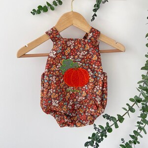 Personalized Baby Romper: Embroidered Organic Cotton Overalls