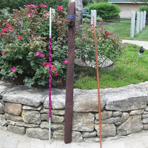 BO STAFF CASE -Brown Quilted with Black Accent Stripe