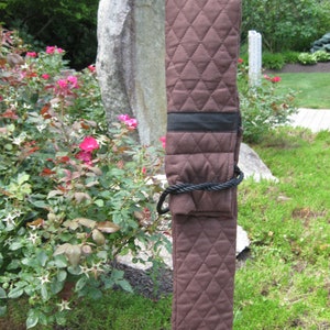 BO STAFF CASE Brown with Black Stripe
