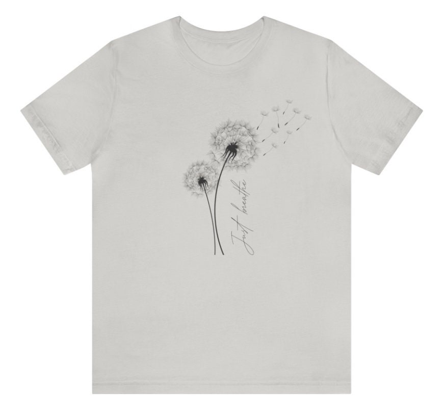 Just Breathe Dandelion Shirt, Cute Dandelion Shirt, Wild Flower Shirt, Meditation Shirt