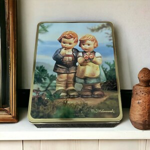 Vintage 1995 Hummel We Congratulate Stationary Tin Box HUM 220