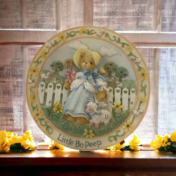 Cherished Teddies Nursery Rhymes Plate Little Bo Peep 164658 - Etsy