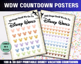 Printable WDW Vacation Countdown - Etsy
