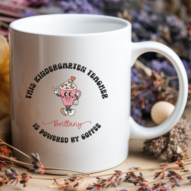 Personalized Coffee Mug for Teacher, Valentine Gift for Teacher, Cup